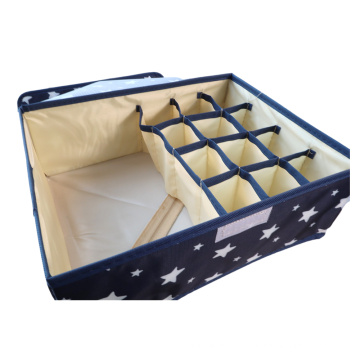 Cajas de almacenamiento de telas Oxford con tapas.